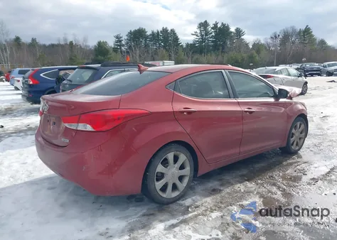 2012 Hyundai Elantra Limited (Ulsan Plant) из США, поврежденный, VIN KMHDH4AE5CU343603